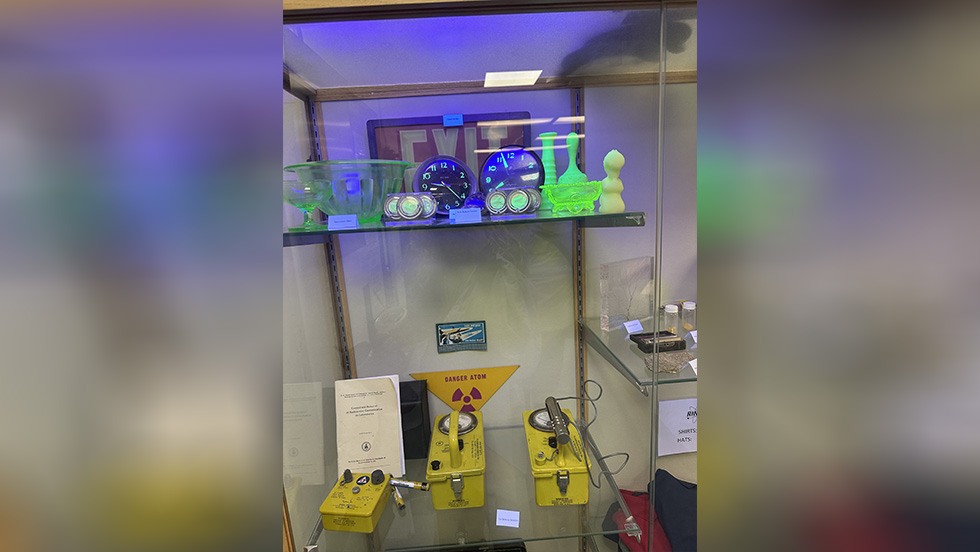 display of lab equipment